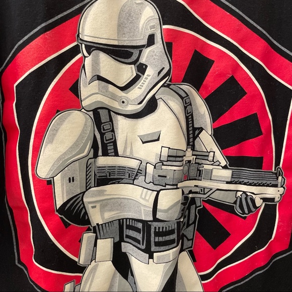Star Wars first order trooper t shirt black black shirt Star Wars shirt - Picture 4 of 4